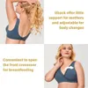 Maternity Intimates Maternity Nursing Sleep Bra For Breastfeeding Wireless Plus Size Soft Daily Wide Comfortable Shoulder Straps Postpartum DD E F G 230927