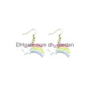 Stick Rainbow Creative Earring for Women żywica usta Kolczyki Dzieci ręcznie robione biżuterię