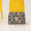 Sac de soirée Serpentine Messenger Sac Petit Carré En Cuir PU Serpent Imprimé Épaule 230927