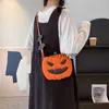 Totes Halloween drôle citrouille 2023 automne nouvelle mode personnalisé créatif tendance épaule sac pour femmes biais Bag08blieberryeyes