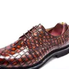 Sapatos de vestido Chue Homens Formal Crocodilo Couro Casamento Lazer Negócios Banquete Reunião