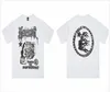 Hellstar Diseñador Camisas Camiseta Camiseta Gráfica Ropa Ropa Hipster Vintage Tela Lavada Calle Graffiti Letras Lámina Estampado Geométrico a44