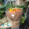 Gift Wrap Transparent Tote Bag Flower Bouquet Packaging Portable Box Valentine's Day Women Handbag