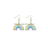 Stick Rainbow Creative Earring For Women Resin Lips Drop Earrings Children Handmade Jewelry Diy Gifts Delivery Smtxt