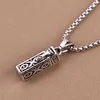 Cremation Lockets Jewelry Openable Box Case Pendant Urn Keepsake Memorial Vintage Pet Supplies Ash Necklace Real Titanium Steel Jo309P