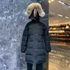 Tasarımcı aşağı ceket kış aşağı ceket açık hava spor ceket erkek parka kadın rüzgar geçirmez parka uzun deri yaka şapka sıcak gerçek kurt kürk moda ceket