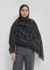 Scarves kaşmir gibi kontrol edilen İsveç markası toteme eşarp şerit basit tasarım cashmegiftre kadınlar shawl lüks bayan pashmina 230928