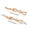 Link Chain WEIMANJINGDIAN Brand White Rose Gold Color Plated Extenders Extension Buckles For Bracelet Or Necklace237w