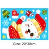 Stickers muraux Amovible Noël PVC Statique Autocollant Santa Elk Fenêtre Embellir Flocon De Neige Stickers Année Fête Verre Habiller 230928