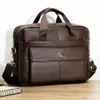 LAOSHIZI hommes sac en cuir bureau messager porte-documents homme véritable 156 "sacs pour ordinateur portable hommes sacs à main bandoulière 14 ordinateur 230927