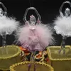 Maxsin 1PC fashion Acrylic three-dimensional ballerina dancer Pendant DIY Wedding creative home decoration tools Ornaments231U