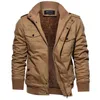 Mensjackor Män Winter Cargo Tjocker Warm Down Balck Casual Coats High Quality Man MultiCocket 6xl 230927