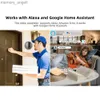 초인종 1080p Tuya Smart WiFi Door Bell Eye Peephole 카메라 뷰어 2 방향 오디오 홈 보안 4.3 'FHD 디지털 뷰어 Alexa Doorbell YQ230928