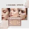 Консилер IMAGIC 3Color Highlighter Shading Matte Contour Powder Палитра 2 в 1 Shimmer Makeup Brighten Highgloss Cosmetics 230927