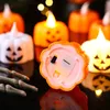 Inne imprezy imprezowe zapasy Halloween Pumpkin Light LED Electronic Candle Home Bor Haunted House Dekoracja Przerażające rekwizyty 230921