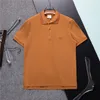 Hög lyxig designer herr t-shirt polo svartvit beige pläd varumärke mode casual exklusiv 100% bomull andas anti-rynka slim-fit kommersiell lapel m-3xl