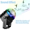 UMLIGHT1688 Sound Activated Rotating Disco Ball Party Lights Strobe Light 3W RGB LED Stage Lights For Christmas Home KTV Xmas Wedding LL