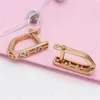 Dangle Earrings In Classic Design Hollow Ethnic Style Plated 14K Rose Gold For Women 585 Purple Earings Banquet Jewelry