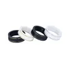 Ceramic Band Rings Black White for Women Men jewelry Gold Silver Ring 4 Colors228p