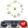 ウォールクロックモダンデザイン大量の時計3D DIYクォーツファッションウォッチアクリルミラーステッカーリビングルームホーム装飾horloge230921