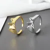 Hochzeit Ringe Hohe Qualität Mode Kupfer Überzogene Silber Gold Frauen Resizeable Lustige Ring Index Offenen Finger Schmuck Großhandel