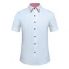 Chemises habillées pour hommes Chemise à manches courtes sans repassage Mode d'affaires Double couche Formelle Coupe régulière Bureau Camisa Bouton Social 230927