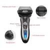 Electric Shaver Electric Shaver LCD Display Waterproof Beard Trimmer Shaver 3 Blades Portable For Men's Razor Cutting Machine For SideBurns F30 YQ230928