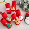 Kindersocken Kindersocken für Mädchen und Jungen, rutschfeste bedruckte Baumwolle, Kleinkind-Baby-Weihnachtssocken für Neugeborene, kurze Socken für Kleinkinder, Kleidung 230928