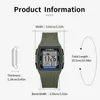 Horloges SYNOKE Fashions Digitaal horloge Waterdicht Eenvoudige stijl Elektronisch militair sportpolshorloge Wekkers