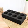 Take Out Containers 4pcs 8-Holes Milk Tea Cup Holder Drink Carrier Beverage Takeout Accessories Holders Packing Tray For Delivery Disposable