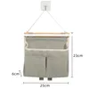 Förvaringspåsar väggmontering hängande dörrkorg med fickor för kök sovrum kontor