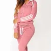 Women's Hoodies Sweatshirts Fashion Women Pink Sweatshirt Suit Women's Hoodie 2 Piece Suit Love Print Slim Body Hoodie Suit Sports Running Hoodie Suit YQ230928