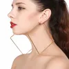 Hoop Earrings JK Trendy Oversize Geometric Big For Women Basketball Brincos Exaggerated Large Square Punk Jewelry