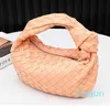 Projektantki Jodies Women Torby Knitted Knifed Y Mini Tote Candy Real Sheepskin Cloud Cloud Ashion Brand 33an