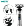 Electric Shaver VGR Shaver Electric Razor Professional Shaving Machine Floating Beard Trimmer Portable Razor Waterproof Shaver for Men V-385 YQ230928