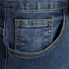 Aiopeson algodão elástico azul jeans masculino casual cor sólida meados de cintura calças jeans outono alta qualidade zíper jean para homem