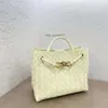 Tissé Lady Épaule 2023 Cassette Légumes Botteega One Bvbag Andiamo Panier Fourre-tout Sacs de créateurs Sac à bandoulière Petit sac à main d'eau Seau Shul