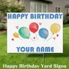 Garden Decorations Ground Insert Sturdy Metal Yard Signs Plastic Lawn For Outdoor Decor Sales Open Houses