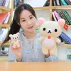 Poupées en peluche Kawaii Rilakkuma poupée en peluche Couple pendentif dessin animé mignon ours en peluche ours doux en peluche pour cadeaux de petite amie décoration 230927