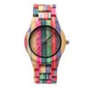 SHIFENMEI Watch Colorful Bamboo Fashionable Atmosphere Exquisite Glass Watches Natural Ecology Delicate Buckle Simple Quartz Wrist219D