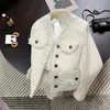 Kadın Ceketler Kadın Zarif Tassel Tüvet Ceket Fransız Tarzı Vneck Kırpılmış Coat Ofis Lady Bahar Sonbahar Yün Karışımı Vintage Chaquetas Casual 230928