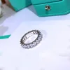 حلقة مصممة خاتم خواتم المجوهرات الفاخرة للنساء رسالة صلبة ألوان كلاسيكية تصميمات التصميم