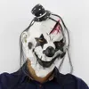 Halloween Party Mask Horrible Scary Clown Mask Adult Men Latex White Hair Halloween Clown Evil Killer Demon259J