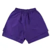 24SS Purple Shorts Jogger Summer Pant Star Tryckt män Kvinnor Drawstring Short Pants Holiday Snabbt torrkläder