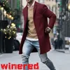 Herren Wollmischungen Herbst Slim Fit Trenchcoats Männliche Kaschmir-Winterjacken für Männer Langer Mantel Windjacken Jacke Oberbekleidung 230928