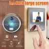 Doorbells 3.0" Visual Doorbell Camera IR Night Vision Intercom Door Bell Viewer Smart Video Peephole Digital Door Eye Security YQ230928