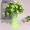 Wazony garnko plastikowe pojemnik biurowy wazon Kwiat Układ wytłaczania stołów domowych Dekor