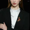 Brooches Retro Creative Design Sense Of High-end Persimmon Brooch