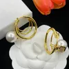 Luxury Stud Big Gold Hoop Earring Designer earrings for women orrous girls ear studs set Designer Jewelry earring CHD2309286-12 capsboys