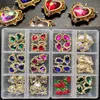 Nail Art Decorations Boxed Luxury Shiny Planet Nail Charms Alloy Matal 3D Nail Art Rhinestone Bling Mix Styles Strass Diamond Manicure Decoration Gem 230927